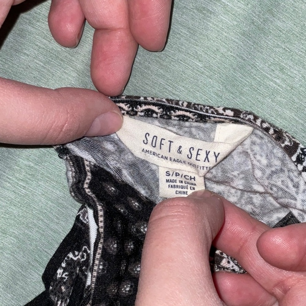 American Eagle Sleeveless Patterned Maxi Dress Wi… - image 3